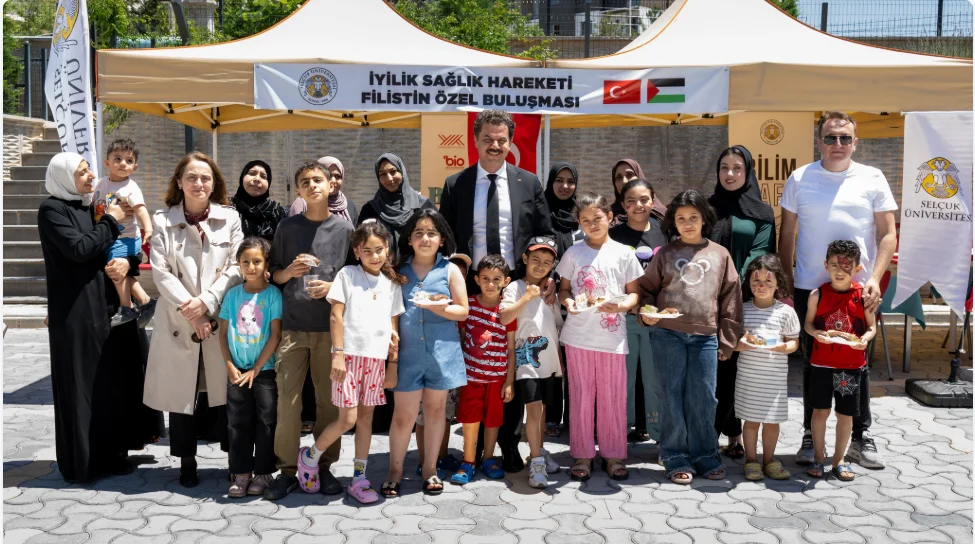 Selçuk Üniversitesinden Filistinli çocuklara sağlık ve dayanışma eli
