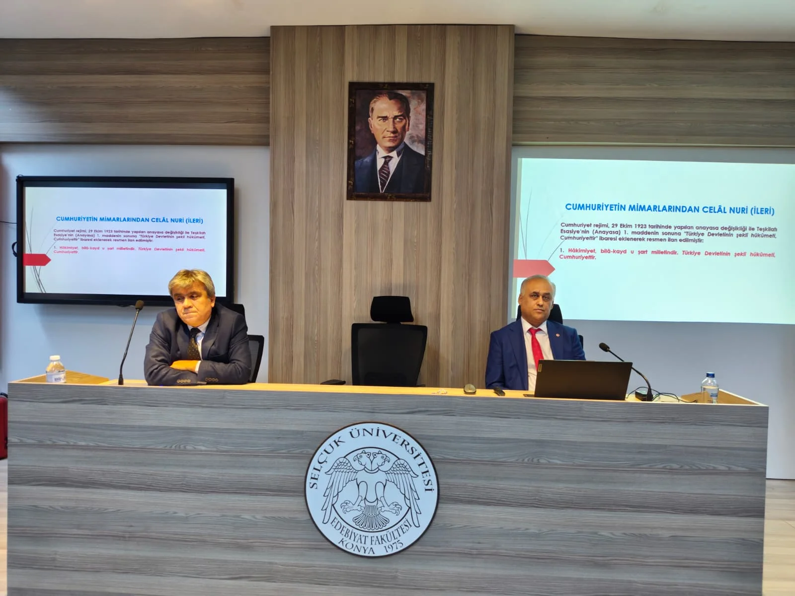 Selçuk Üniversitesi Edebiyat Fakültesinde Cumhuriyet’in 103. Yılı Programı Düzenlendi