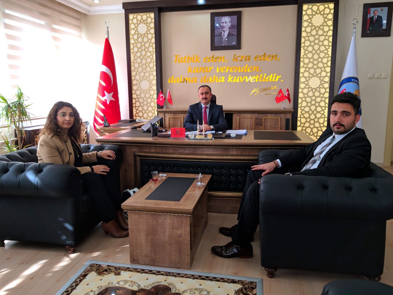 BOZKIR KAYMAKAMI SAYIN OLTAN BAYRAKTAR A İADEİ ZİYARETTE BULUNDUK