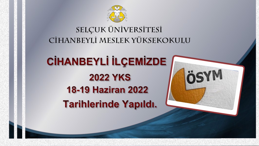 İlçemizde Gerçekleştirilen 2022 YKS sınavları Başarıyla Tamamlanmıştır.