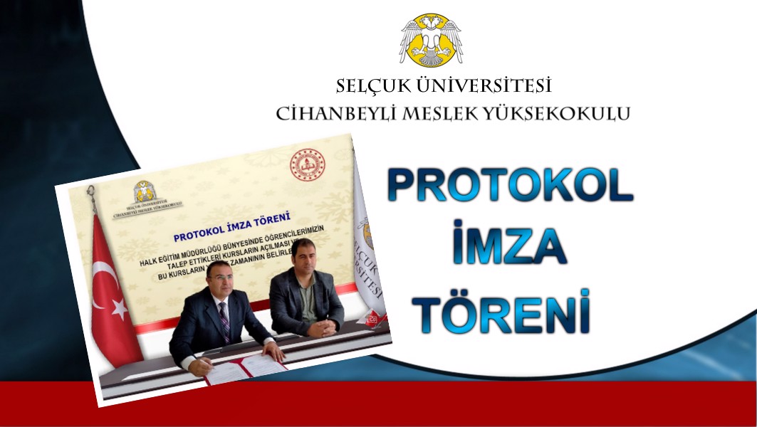 Cihanbeyli İlçe Halk Eğitim Müdürlüğü ile iş birliği protokolü imzalandı.