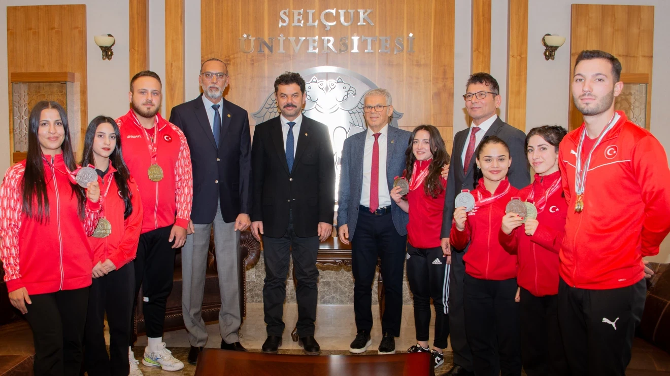 Milli sporcular, Selçuk Üniversitesini Avrupa şampiyonalarında Gururlandırdı