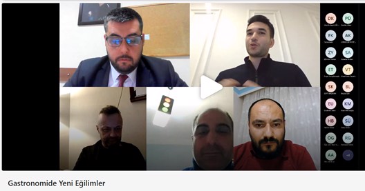 ''Gastronomide Yeni Eğilimler'' Konulu Webinar