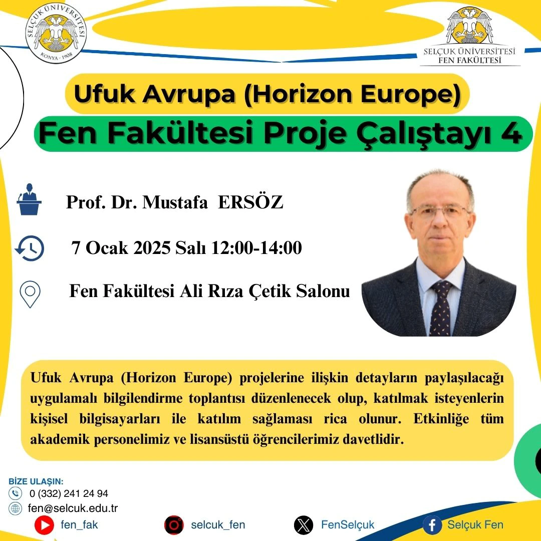 Fen Fakültesi Proje Çalıştayı 4