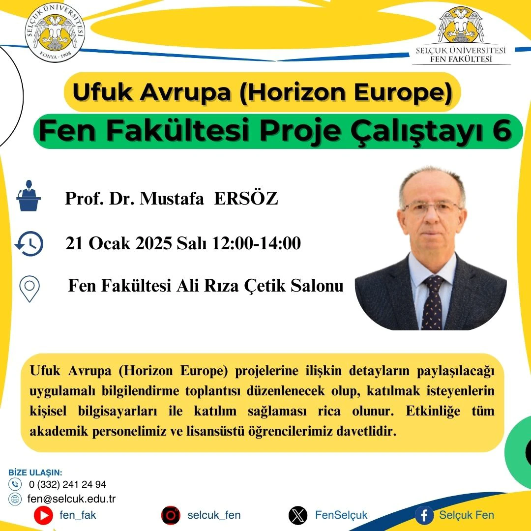 Fen Fakültesi Proje Çalıştayı 6