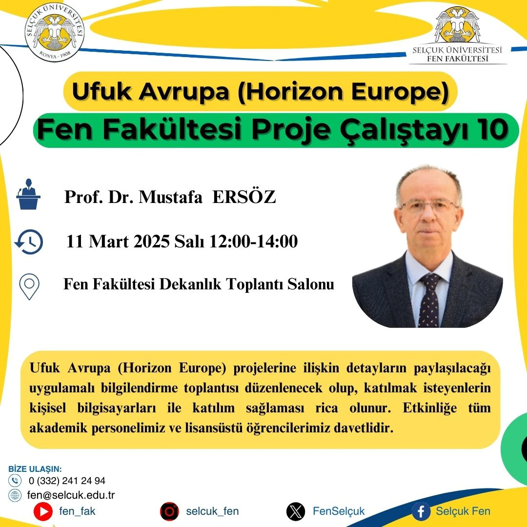 Fen Fakültesi Proje Çalıştayı 10