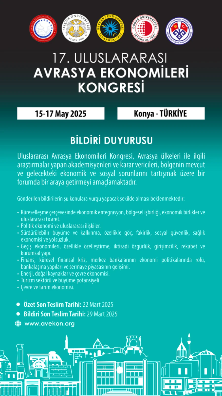 17. Uluslararası Avrasya Ekonomileri Kongresi