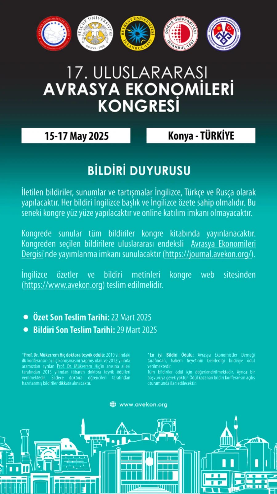 17. Uluslararası Avrasya Ekonomileri Kongresi