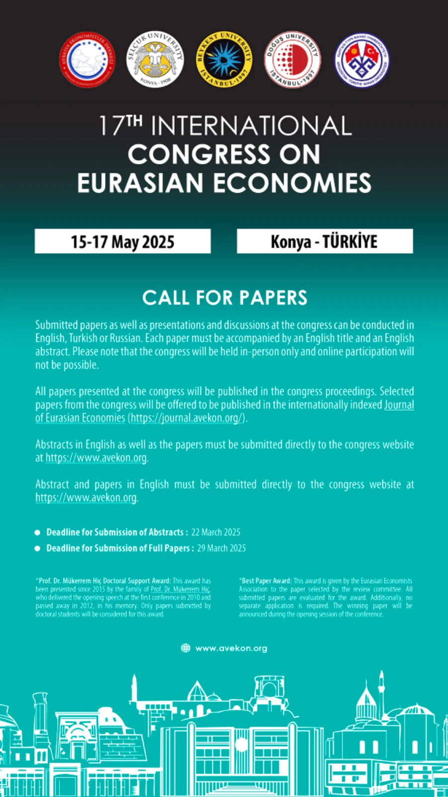 17. Uluslararası Avrasya Ekonomileri Kongresi