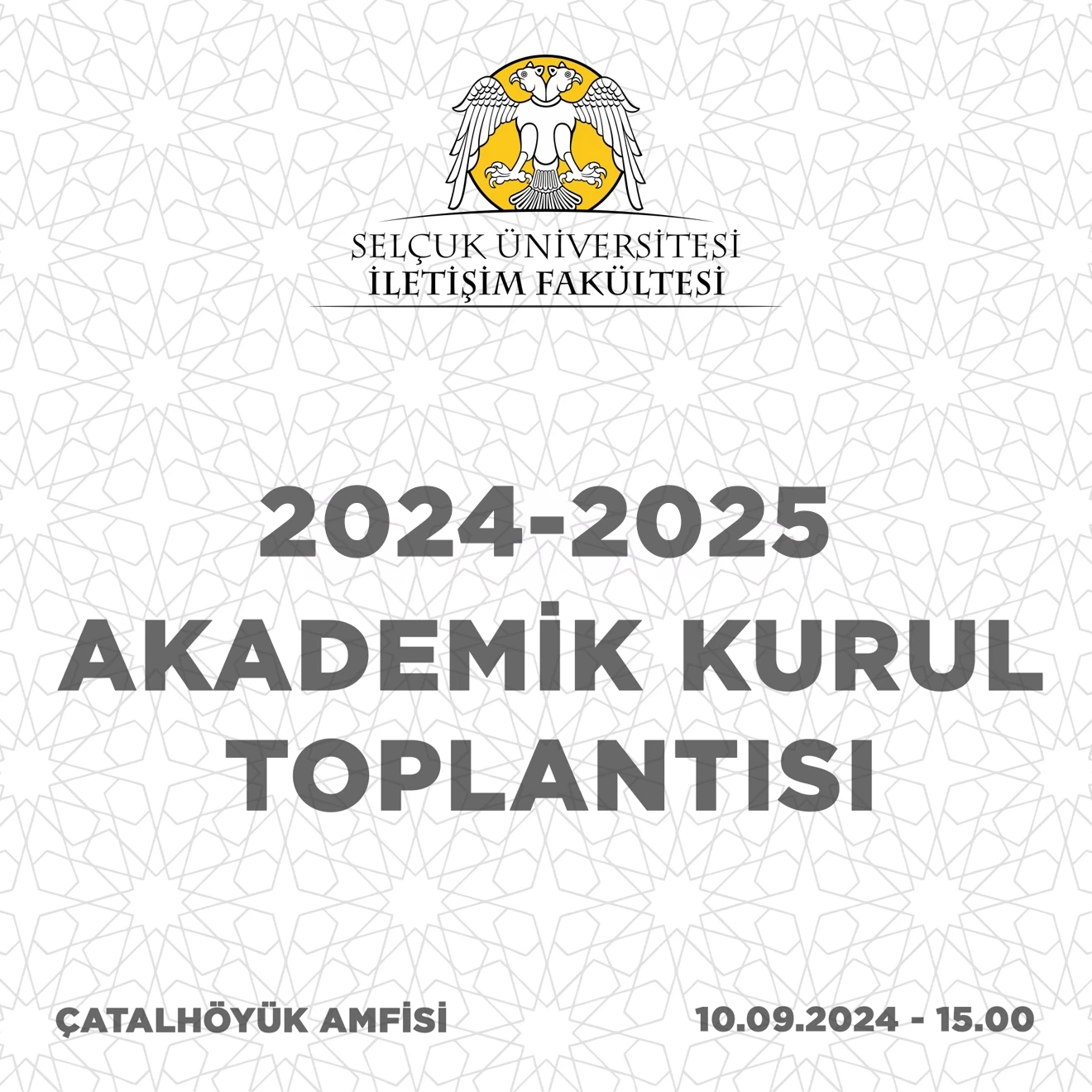 İletişim Fakültesi Akademik Kurul Toplantısı