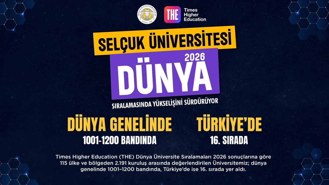 Selçuk Üniversitesi, THE 2026 Dünya Üniversite Sıralaması’nda yükselişini sürdürdü
