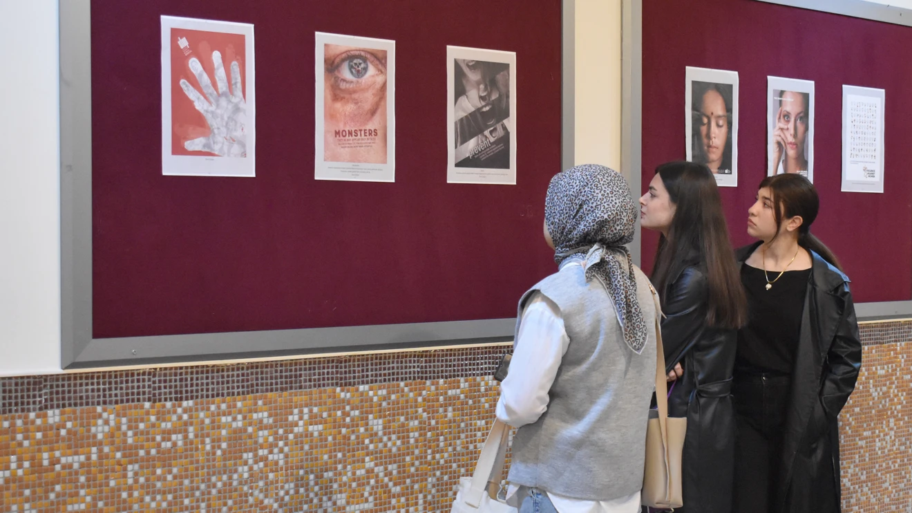 Kadına Yönelik Şiddete Hayır afiş sergisi açıldı