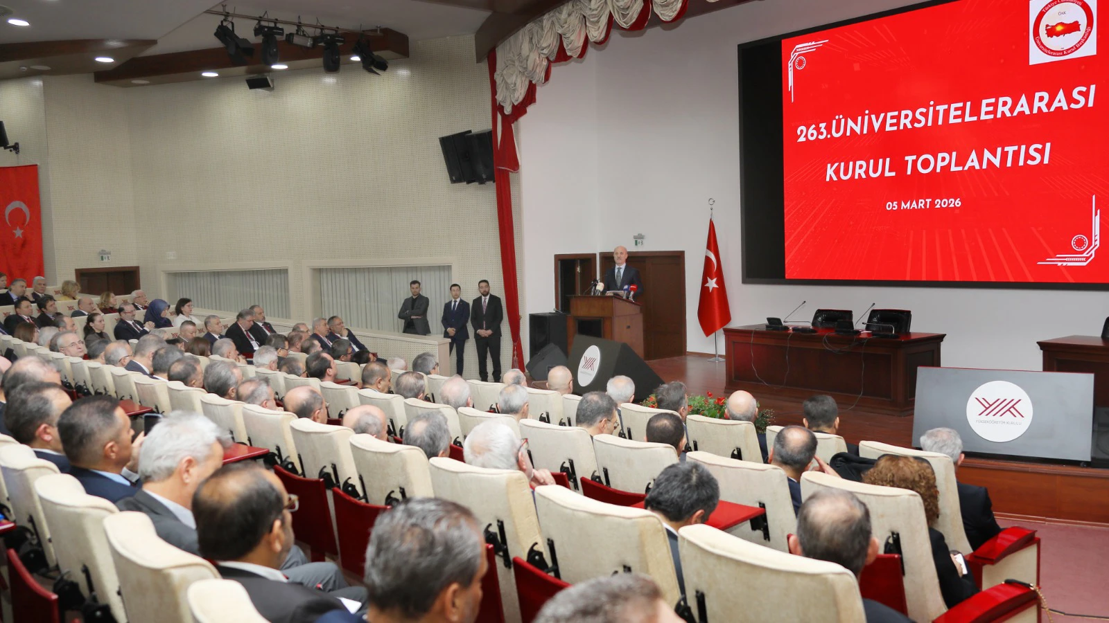 Rektör Prof. Dr. Yılmaz, 263. Üniversitelerarası Kurul Toplantısı’na katıldı