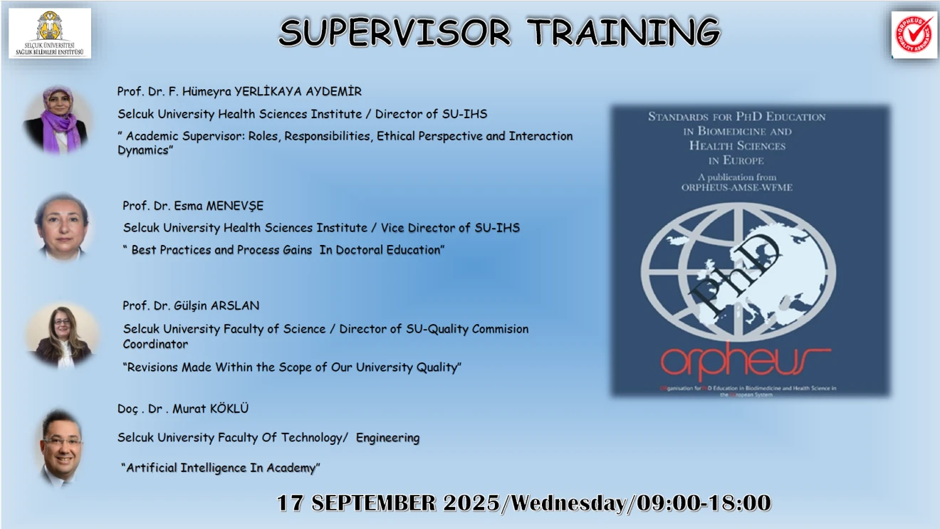 Lisansüstü Danışmanlık Eğitimi