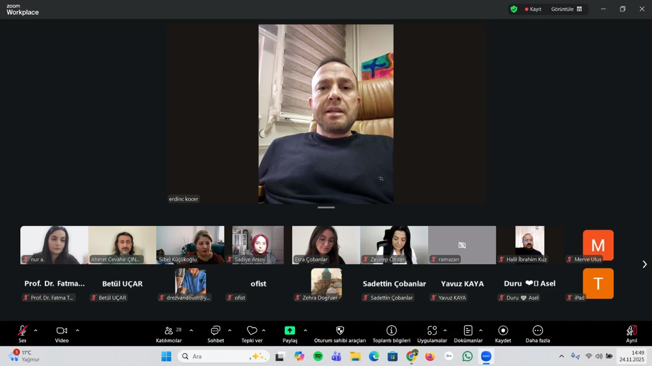 Sağlıkta Yapay Zeka Fırsatları: Multidisiplinler Çalışma Alanları etkinliği gerçekleştirildi.