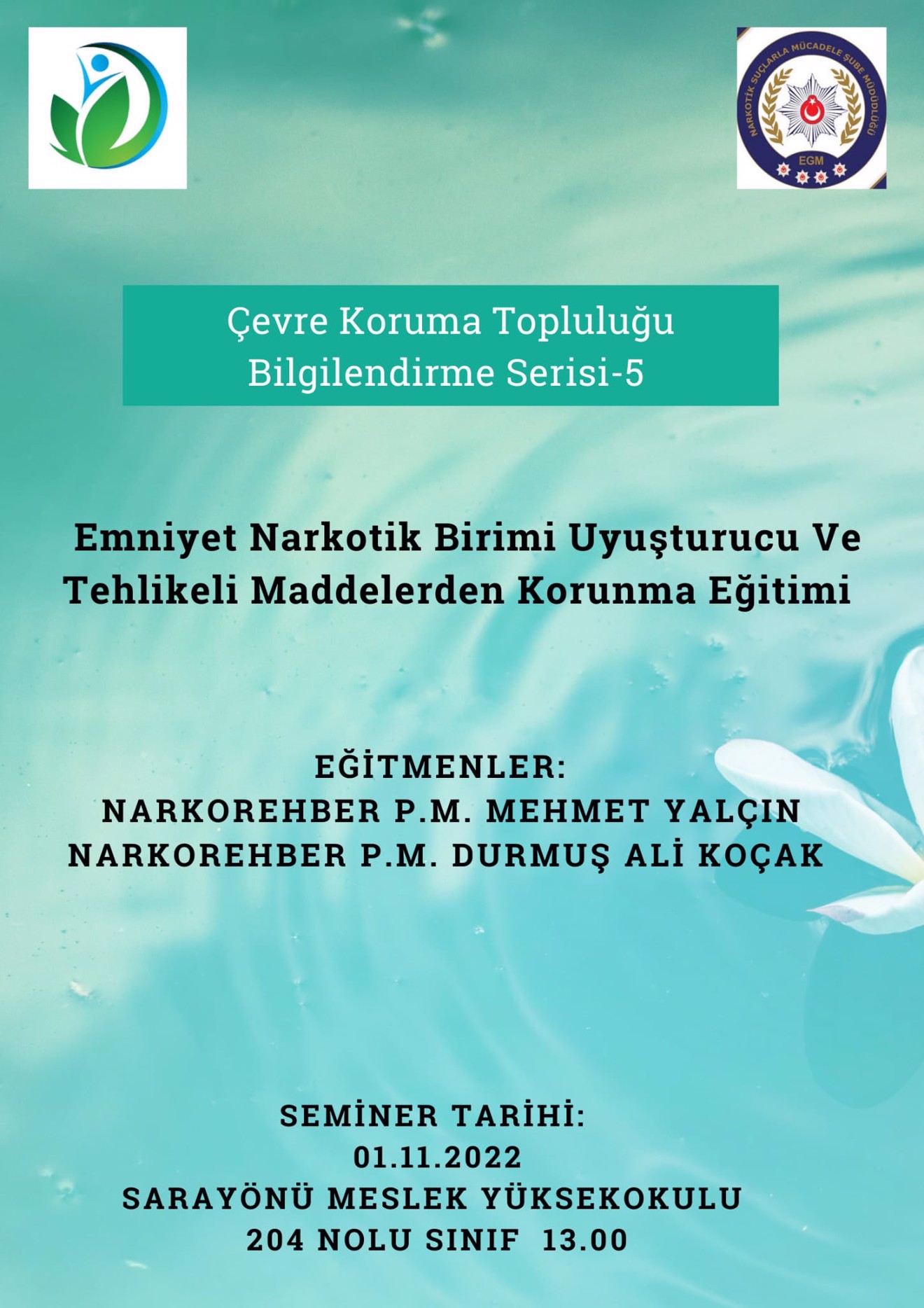 Sarayönü MYO Uyuşturucu ve Tehlikeli Maddelerden Korunma Eğitimi