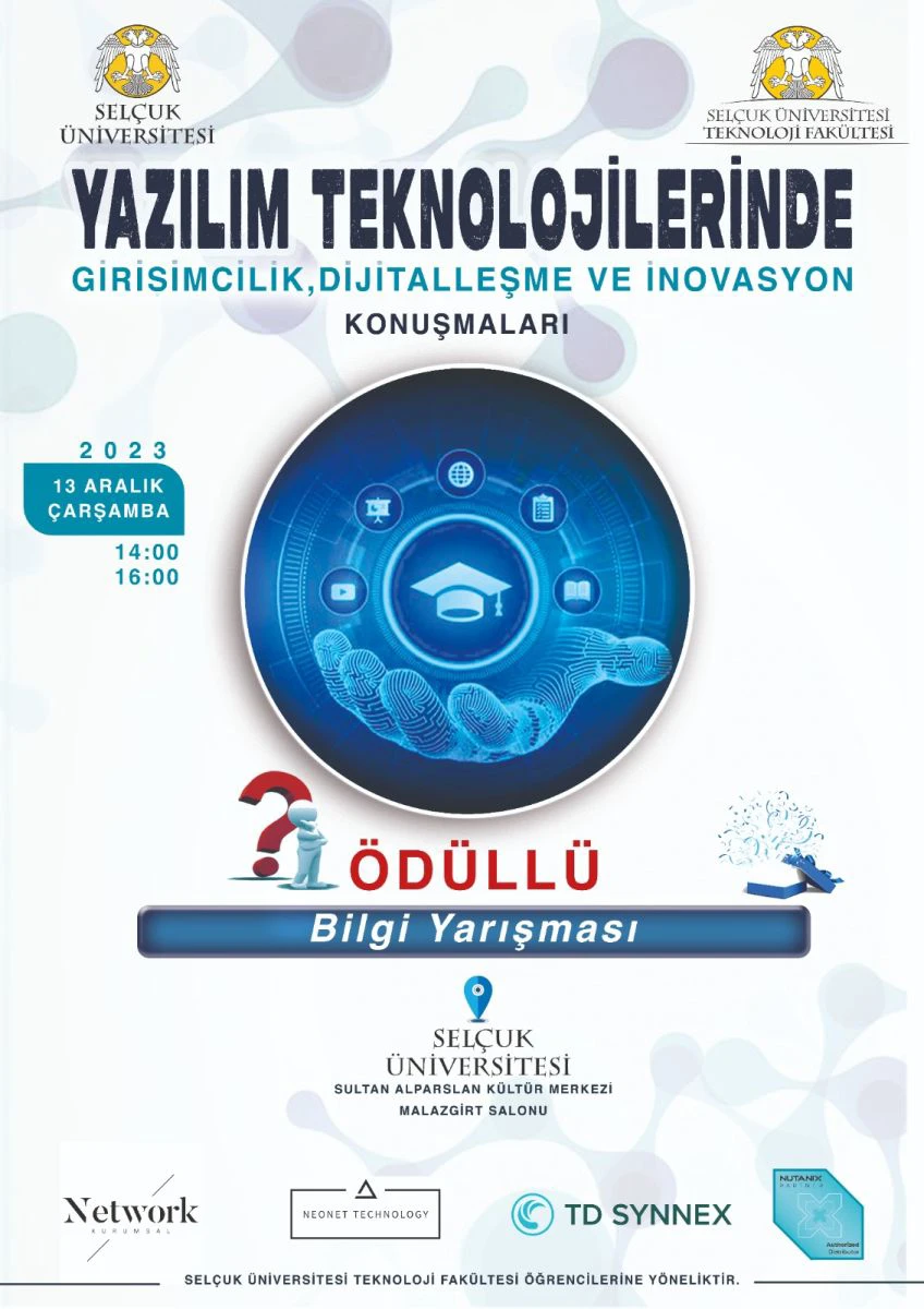 Yazılım Teknolojilerinde Girişimcilik, Dijitalleşme ve İnovasyon Konuşmaları