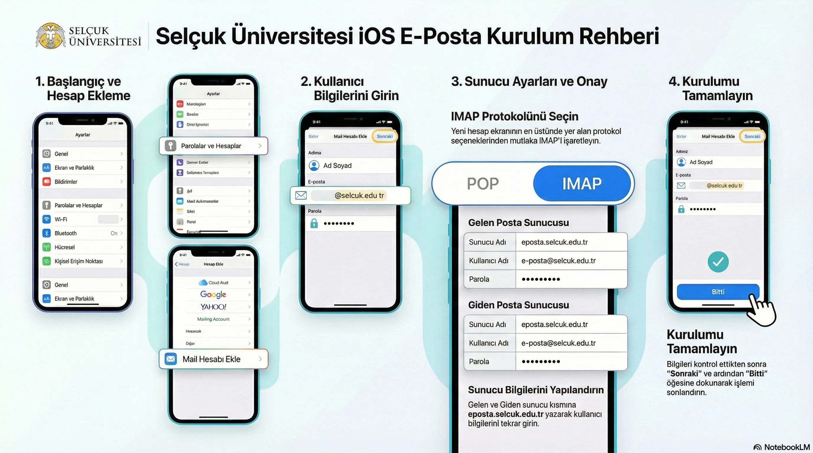 Kurumsal E-Posta İOS Mobil Cİhaz Kurulum