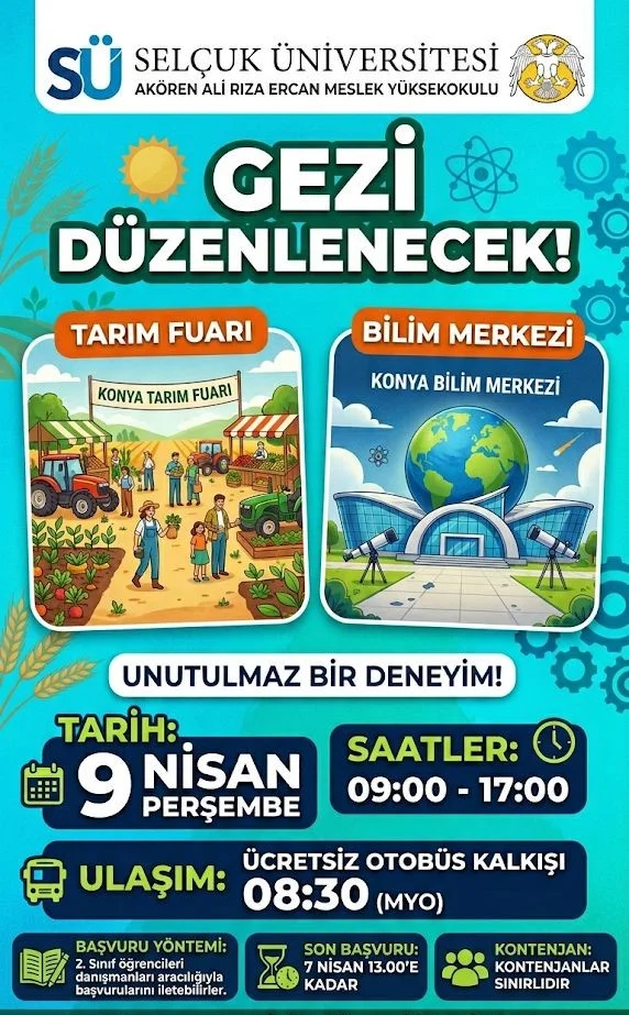 Mesleki Gelişim Odaklı Teknik Gezi: Tarım Fuarı ve Bilim Merkezi Ziyareti