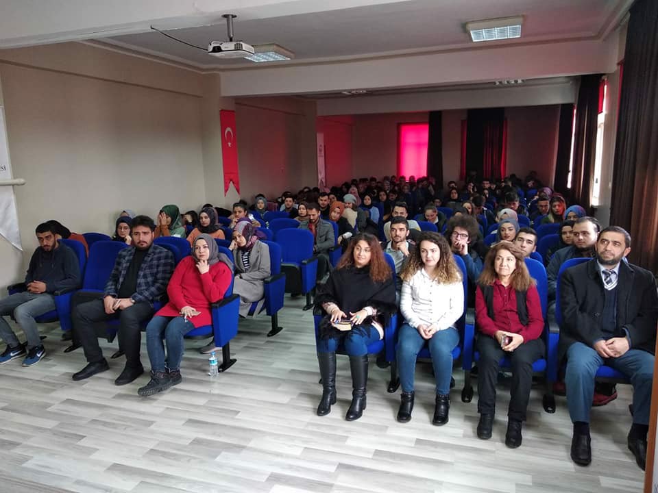 Yüksekokulumuzda Pedagog İshak Orhan Konferans Verdi.
