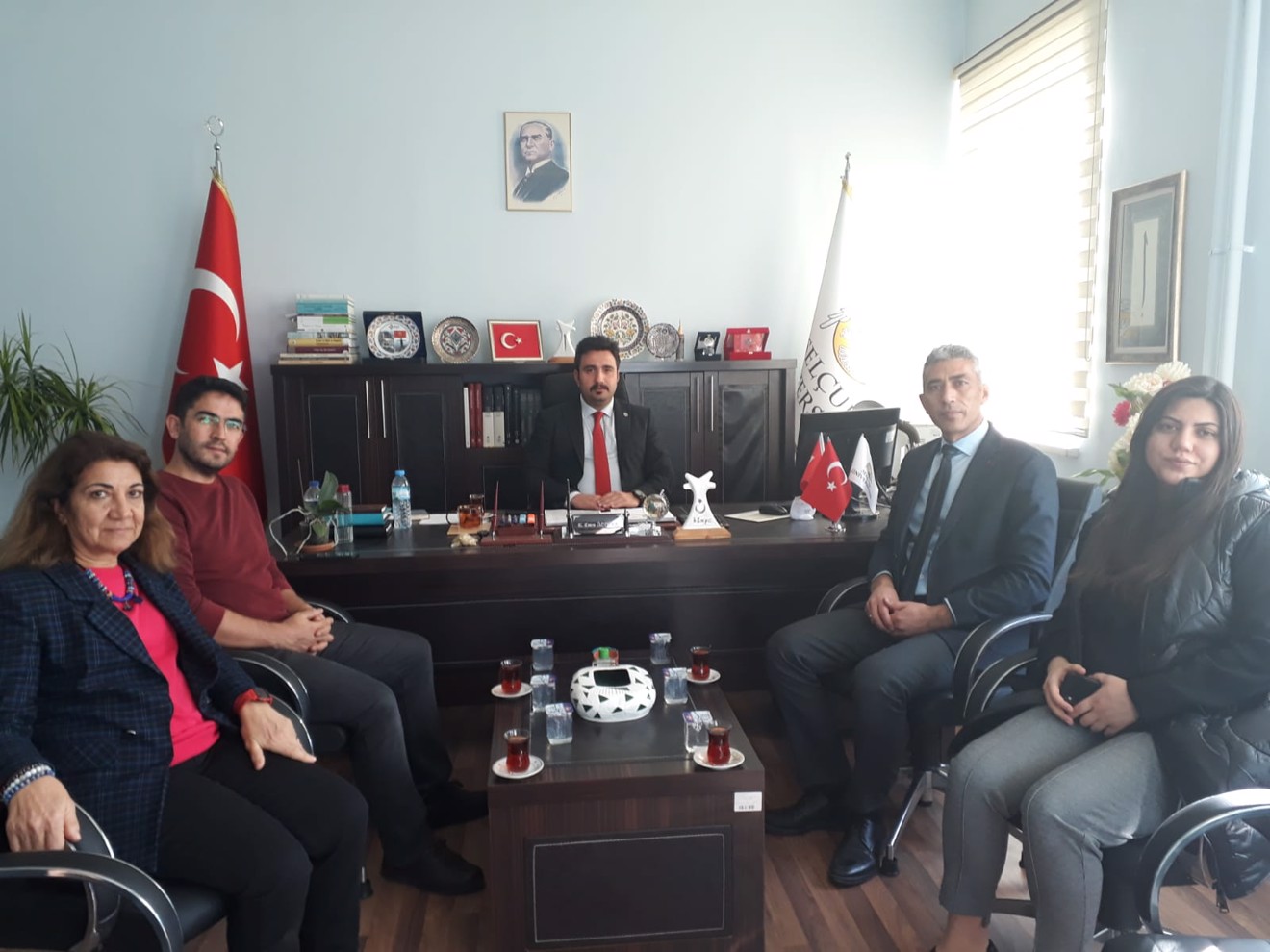 Bozkır İlçe Milli Eğitim Müdürü Sn. Mustafa Demirci den Yüksekokulumuza ziyaret