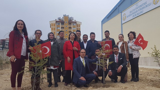 AFRİN ŞEHİTLERİMİZ İÇİN FİDAN DİKİM TÖRENİNDEN