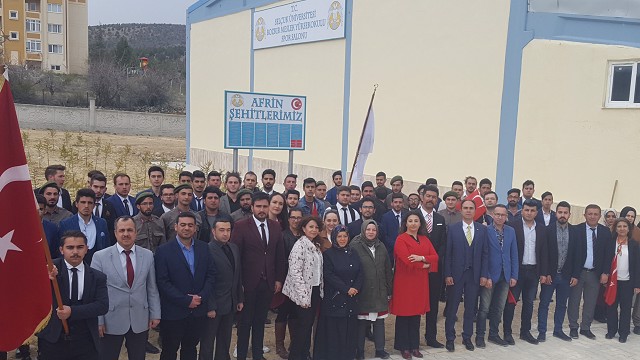 AFRİN ŞEHİTLERİMİZ İÇİN FİDAN DİKİM TÖRENİNDEN