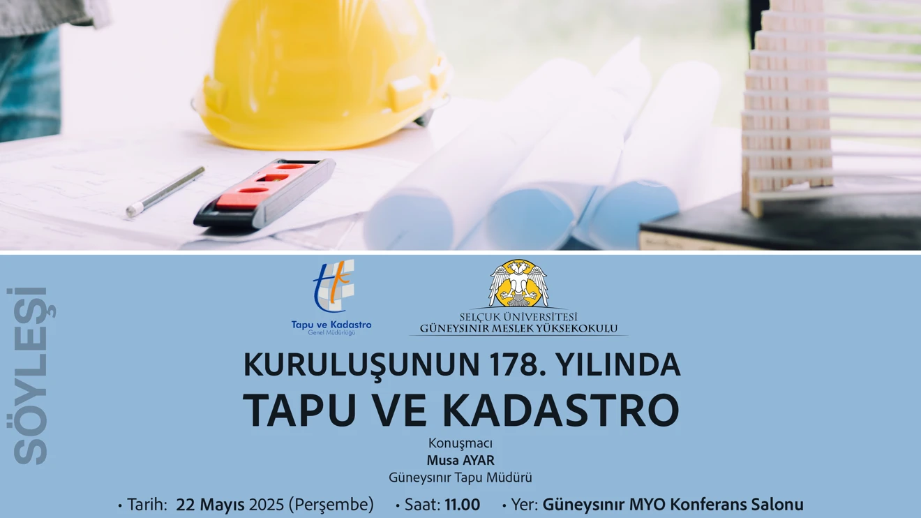Kuruluşunun 178. Yılında Tapu ve Kadastro 