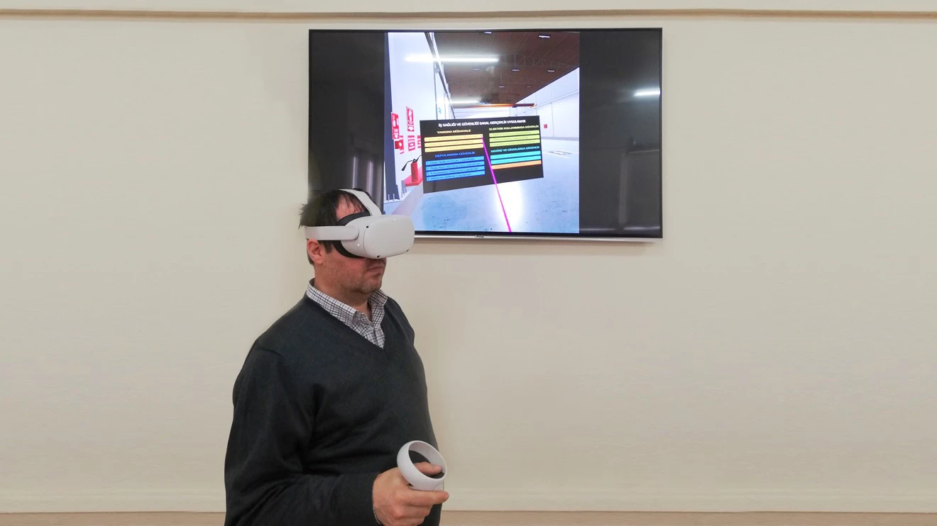 A virtual laboratory was developed for occupational health and safety at Selçuk University
