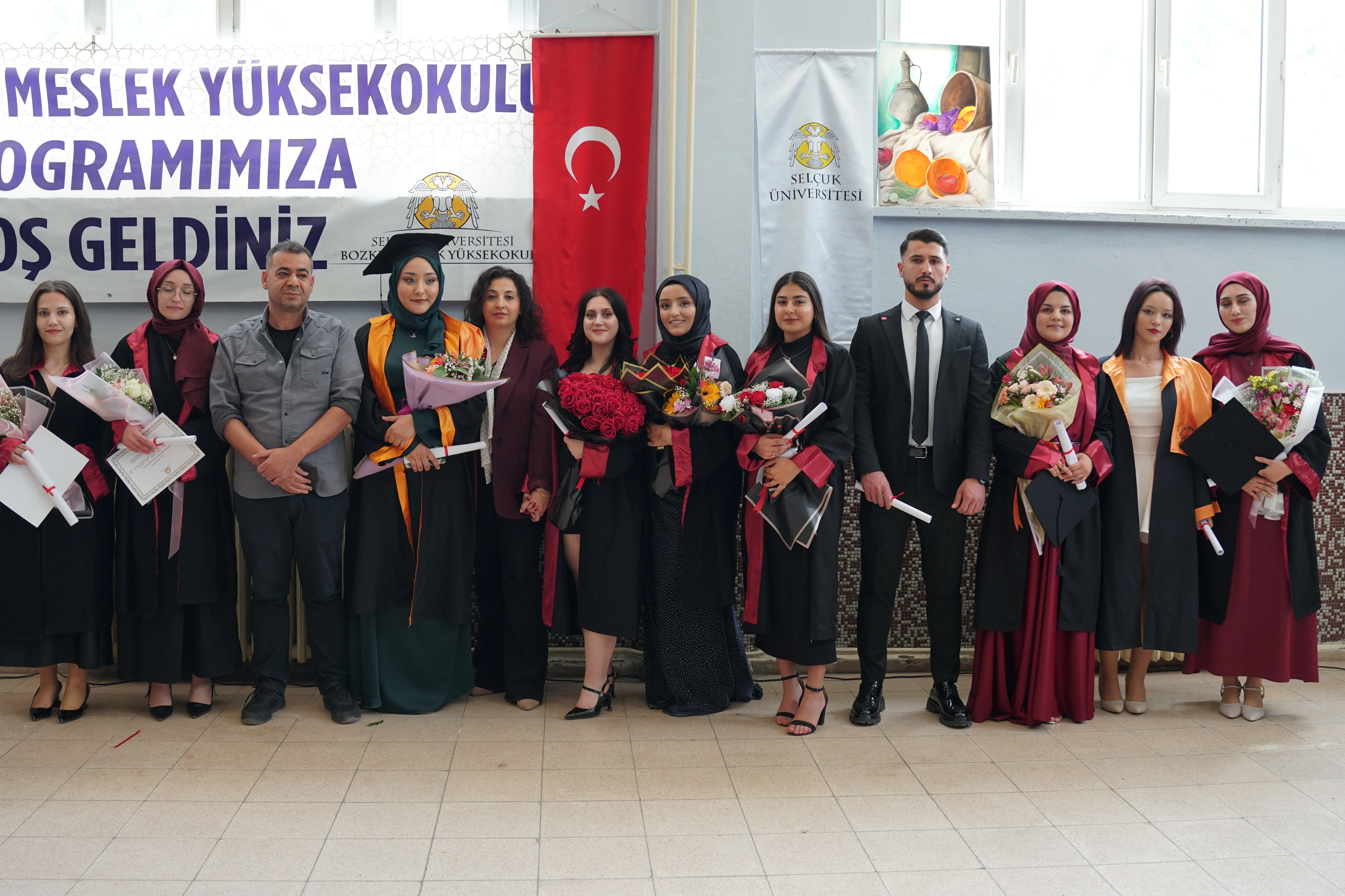 Bozkır Meslek Yüksekokulu’ndan 31. Mezuniyet Coşkusu