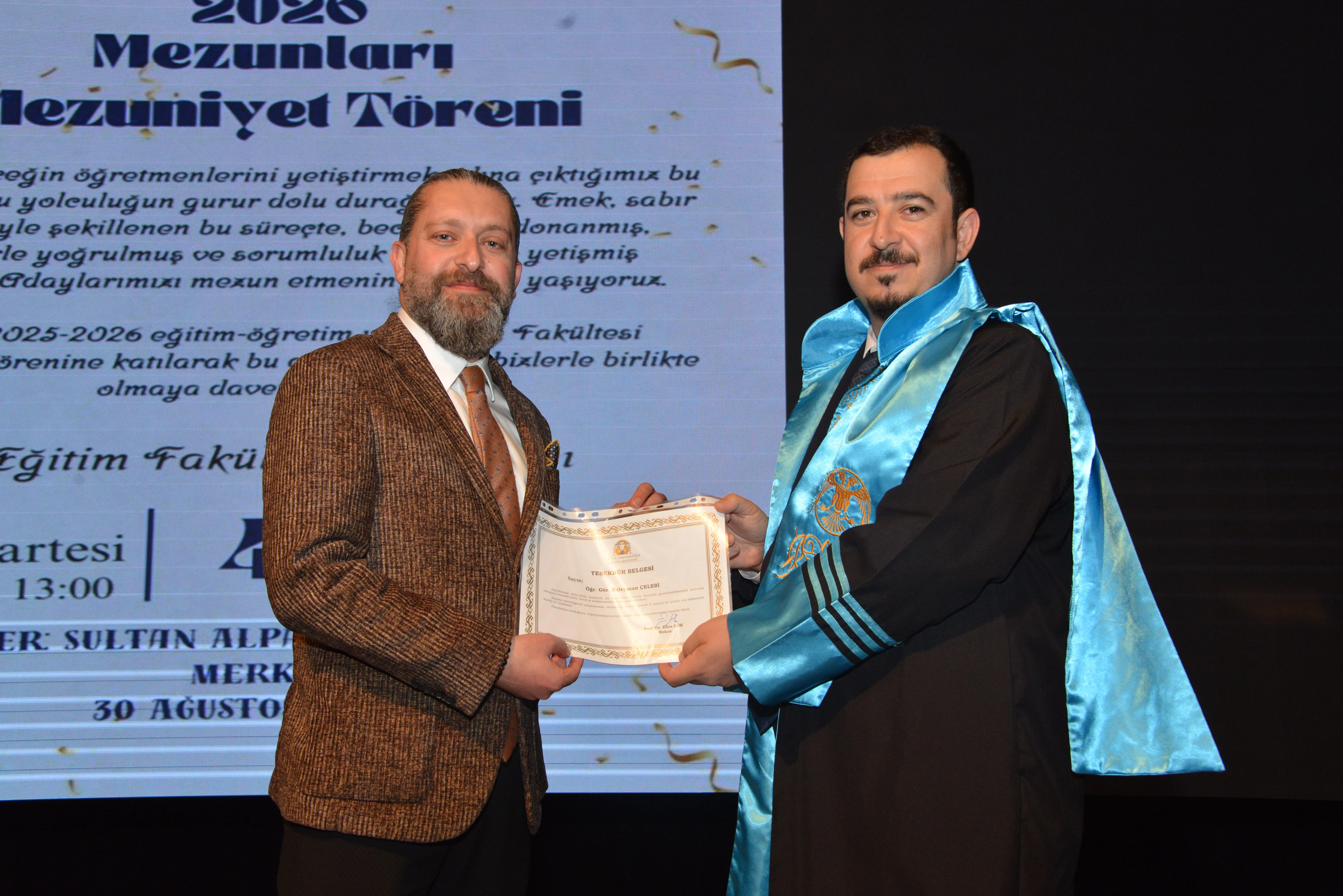 Fakültemiz 2025-2026 Eğitim Öğretim Yılı Mezuniyet Töreni Gerçekleştirildi