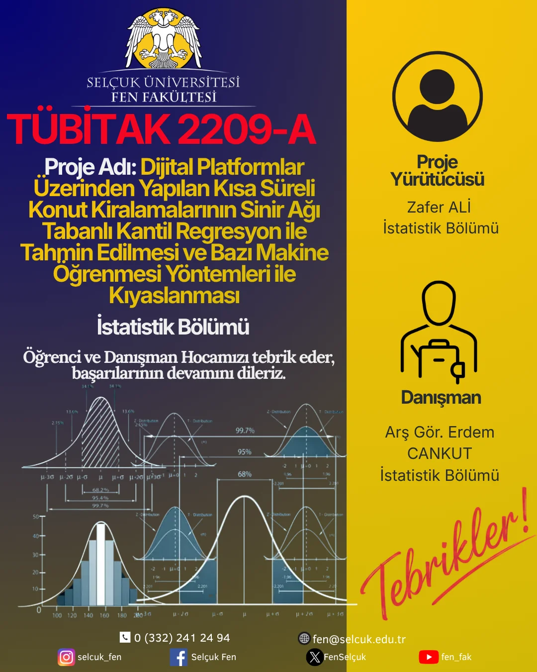 Bölümümüzün TÜBİTAK 2209-A Başarısı