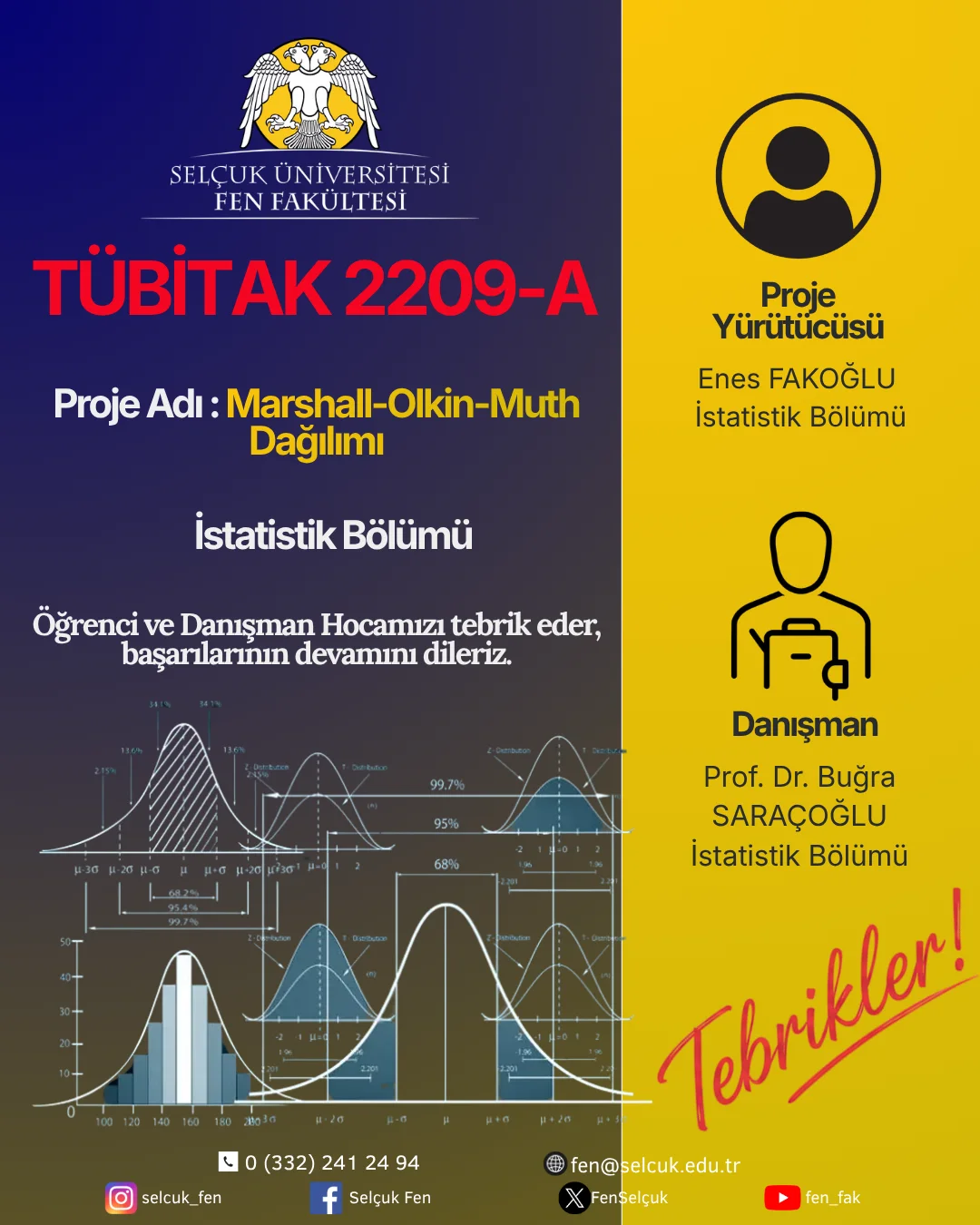 Bölümümüzün TÜBİTAK 2209-A Başarısı