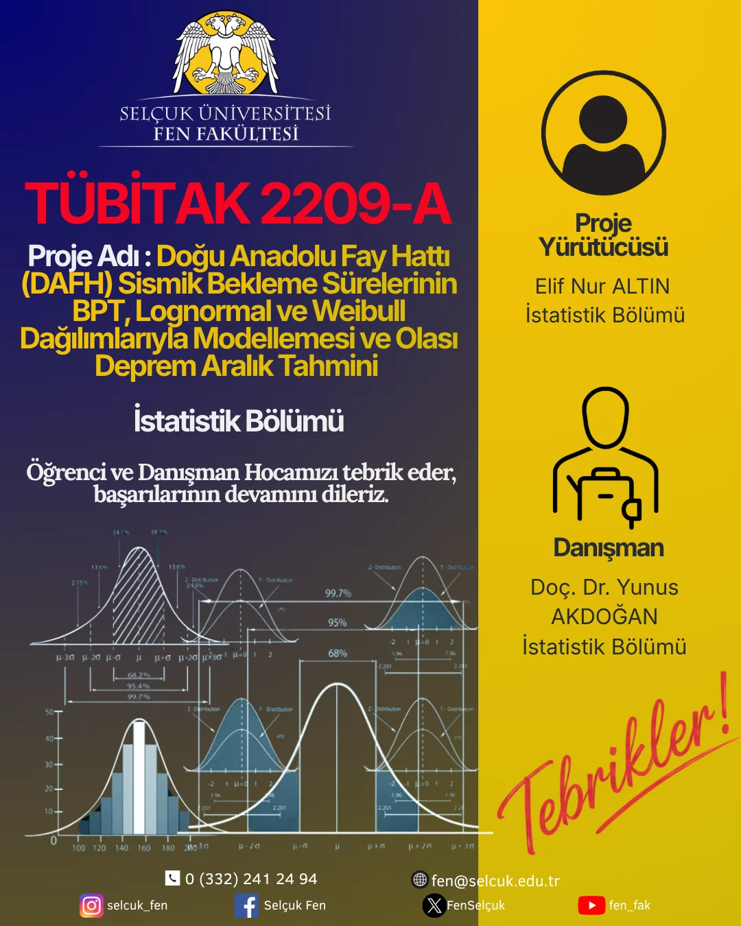 Bölümümüzün TÜBİTAK 2209-A Başarısı