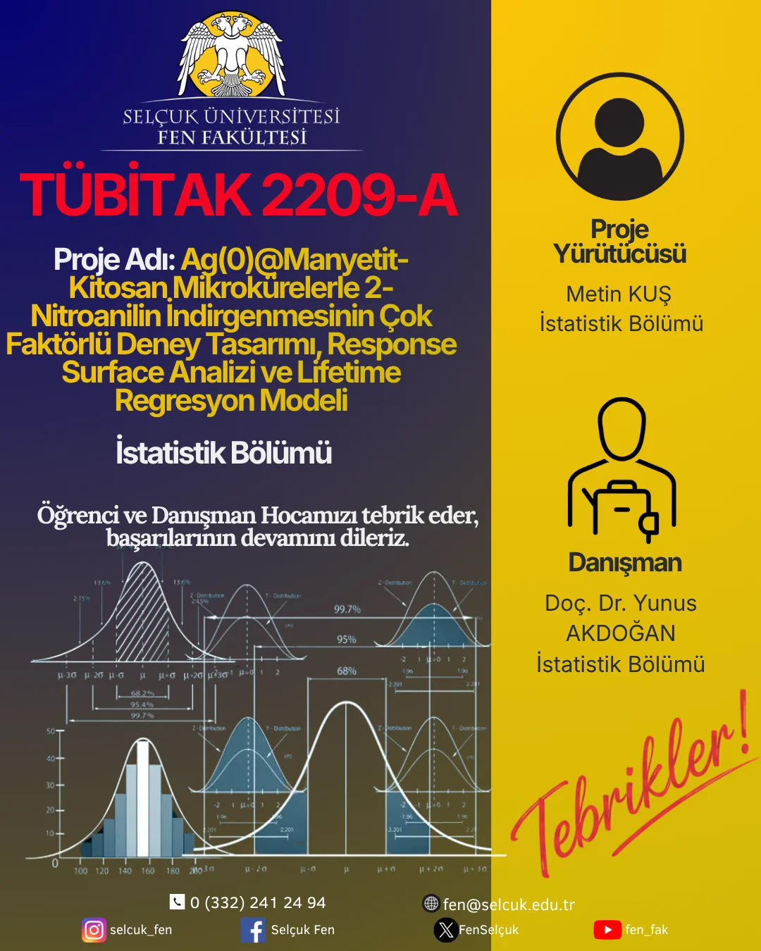 Bölümümüzün TÜBİTAK 2209-A Başarısı