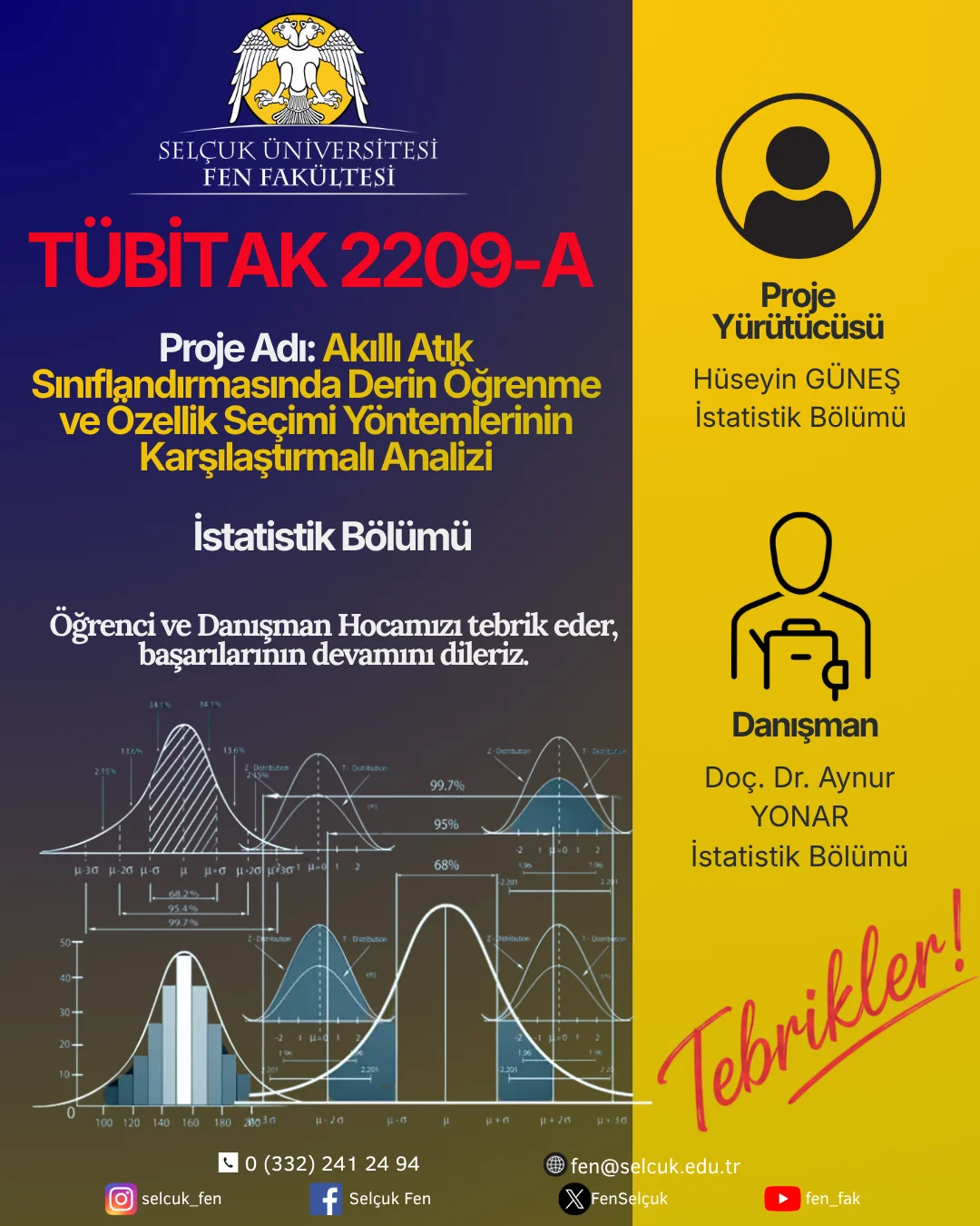 Bölümümüzün TÜBİTAK 2209-A Başarısı
