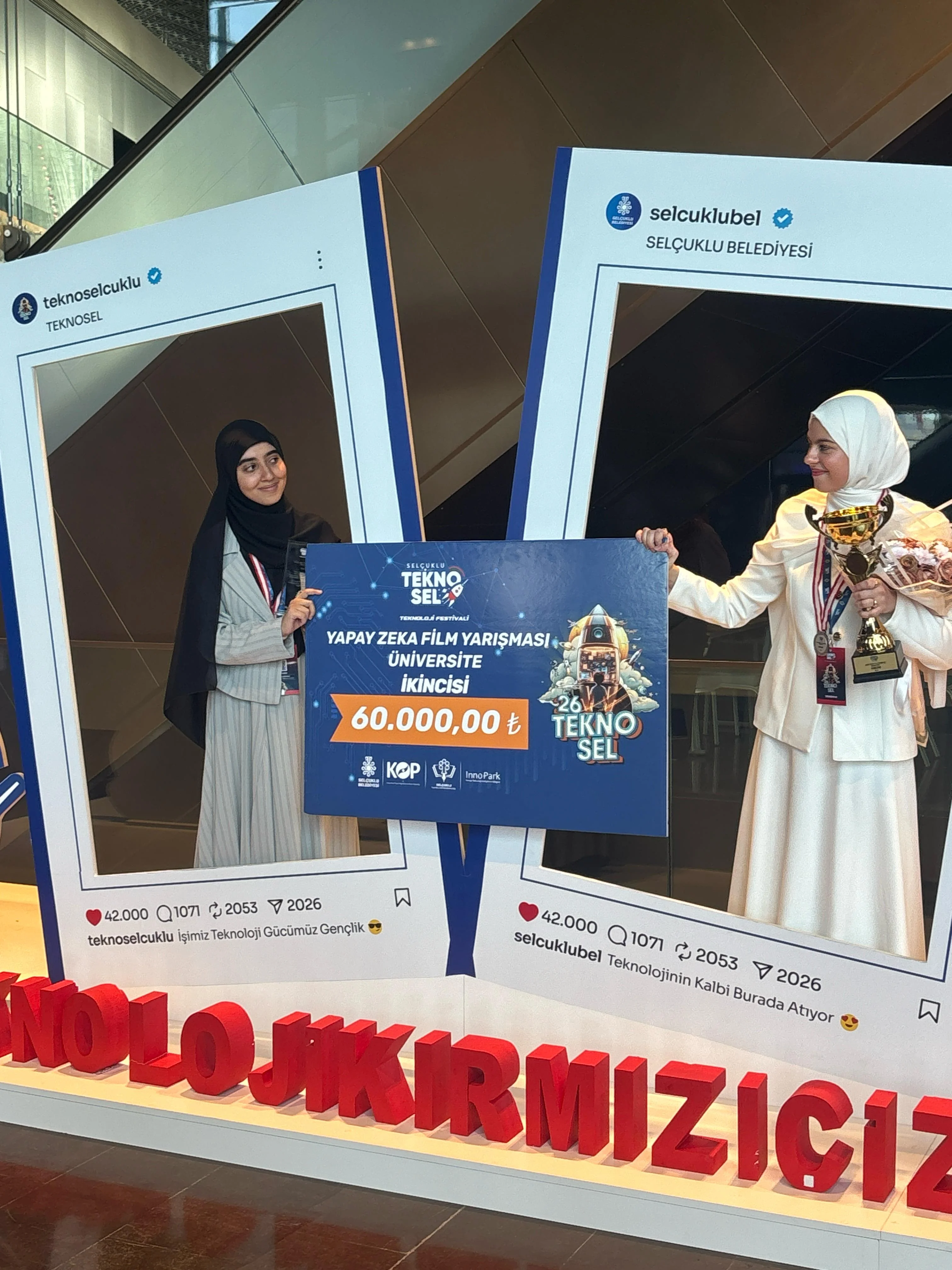 Öğrencilerimiz TEKNO-SEL 2026 Yapay Zekâ Film Yarışması'nda İkincilik Ödülünün Sahibi Oldu