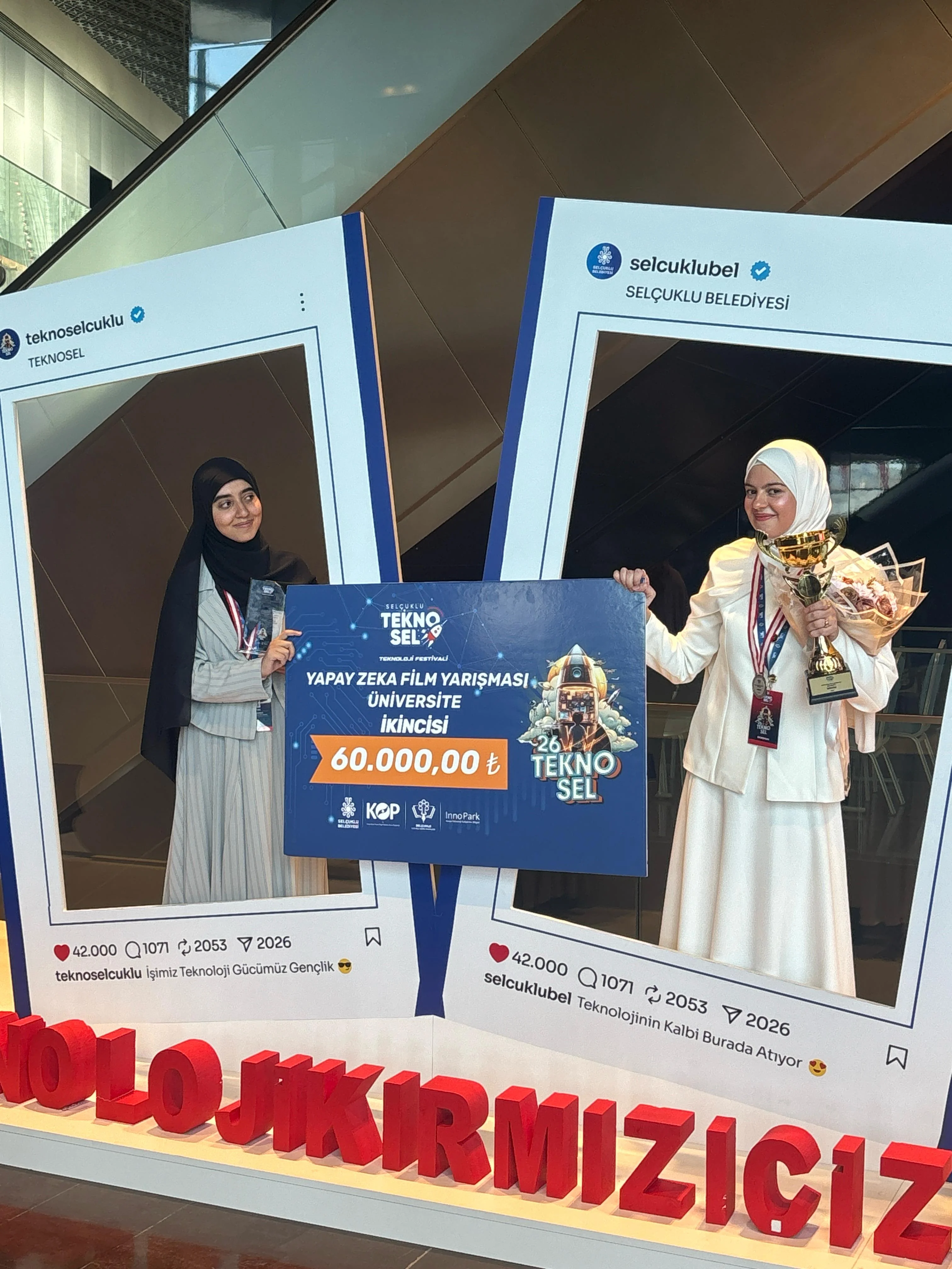 Öğrencilerimiz TEKNO-SEL 2026 Yapay Zekâ Film Yarışması'nda İkincilik Ödülünün Sahibi Oldu