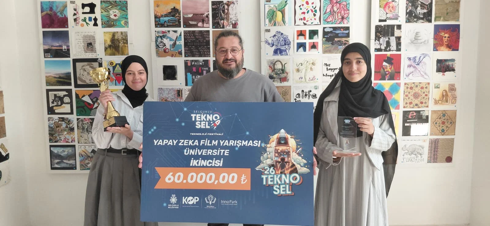 Öğrencilerimiz TEKNO-SEL 2026 Yapay Zekâ Film Yarışması'nda İkincilik Ödülünün Sahibi Oldu