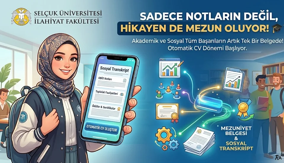 Üniversitemiz Sosyal Transkript Uygulamasına Geçiyor