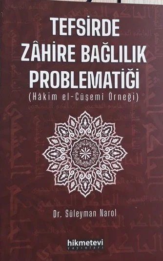 Tefsirde Zâhire Bağlılık Problematiği kapağı