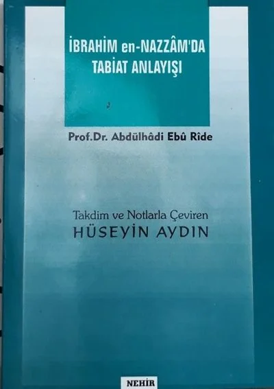 Abdülhâdî Ebû Ride, İbrâhim en-Nazzâm'da Tabiat Anlayışı kapağı