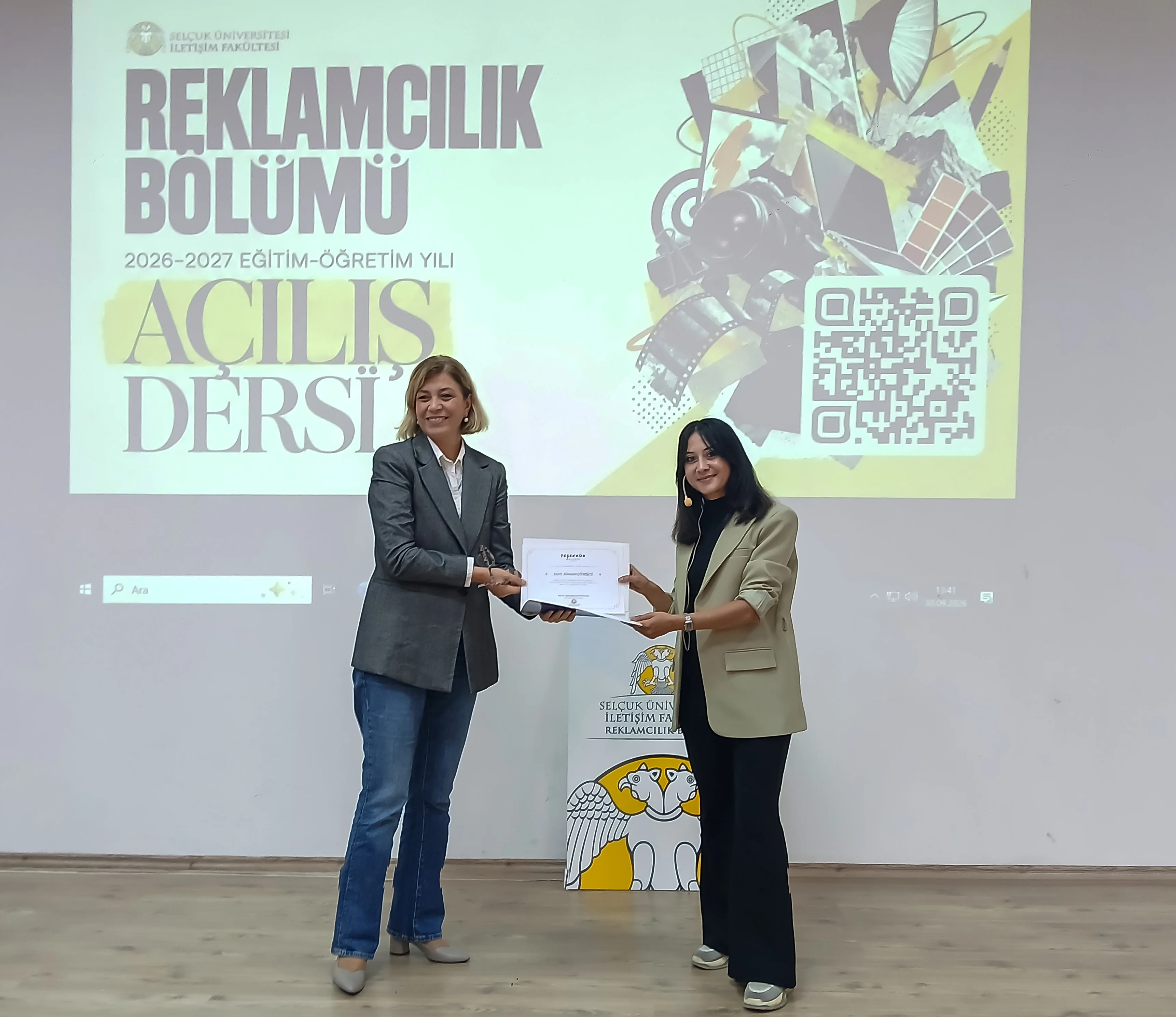 Reklamcılık Bölümü ‘Açılış Dersi’nde mezununu ağırladı