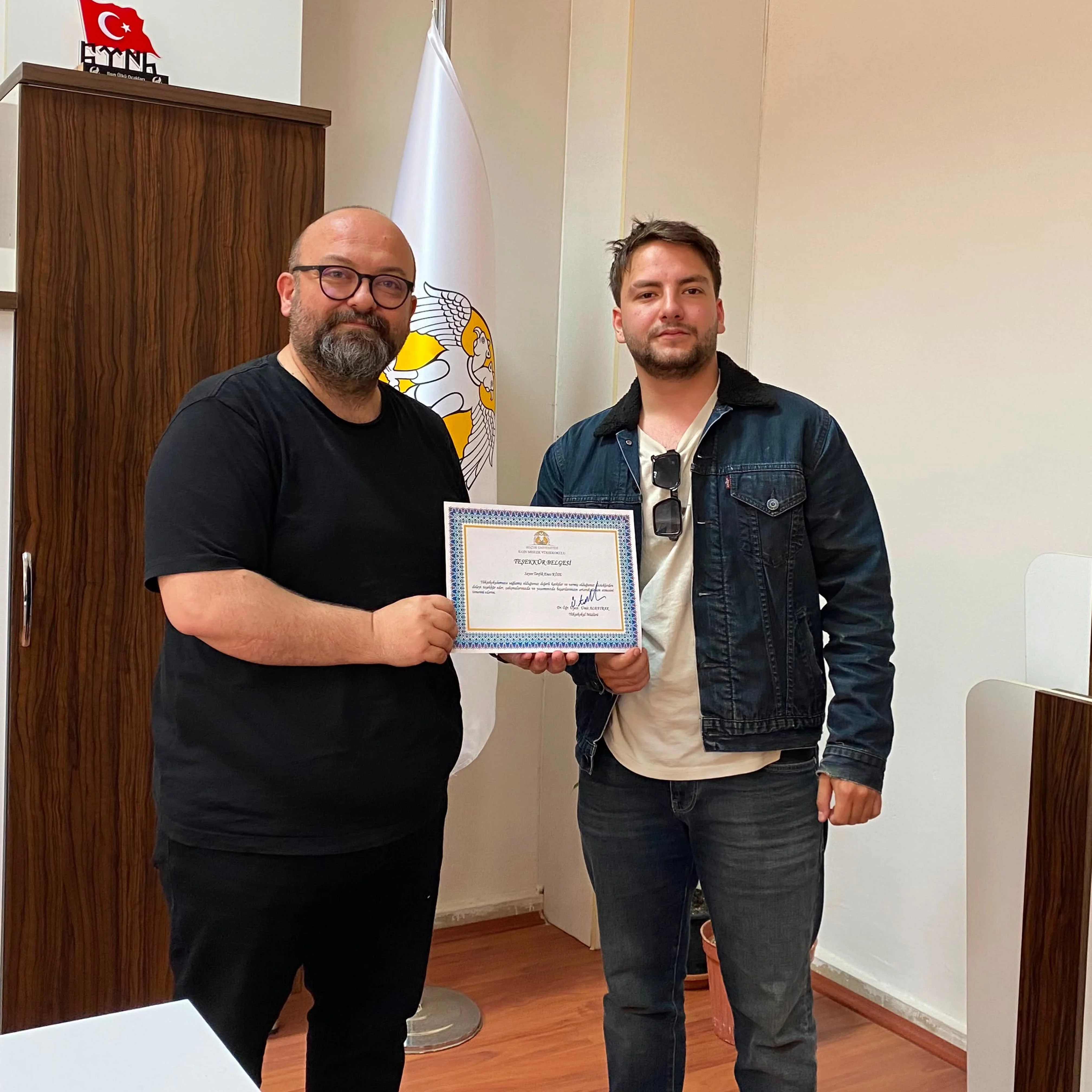Gönüllü Öğrencilerimize Teşekkür Belgesi