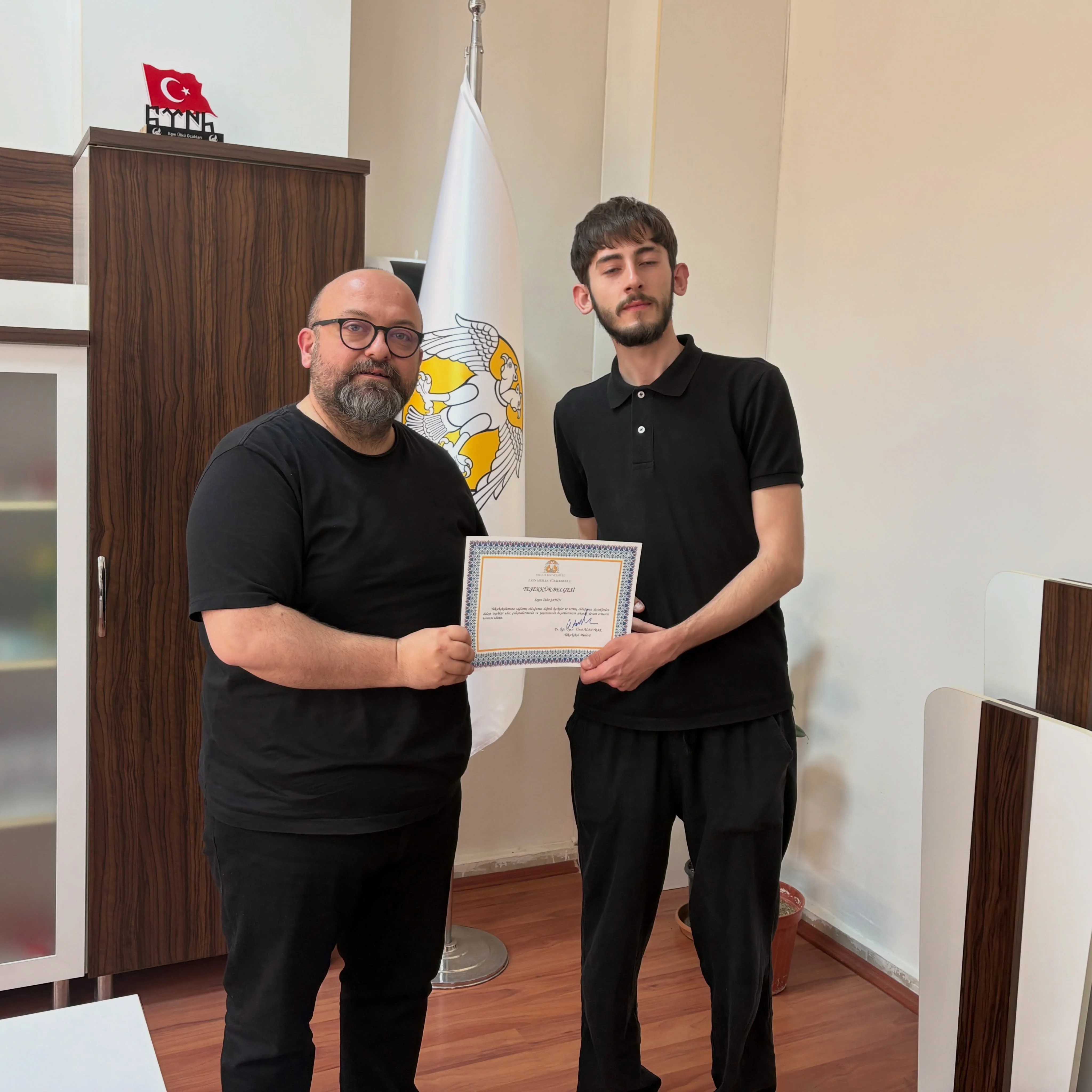 Gönüllü Öğrencilerimize Teşekkür Belgesi