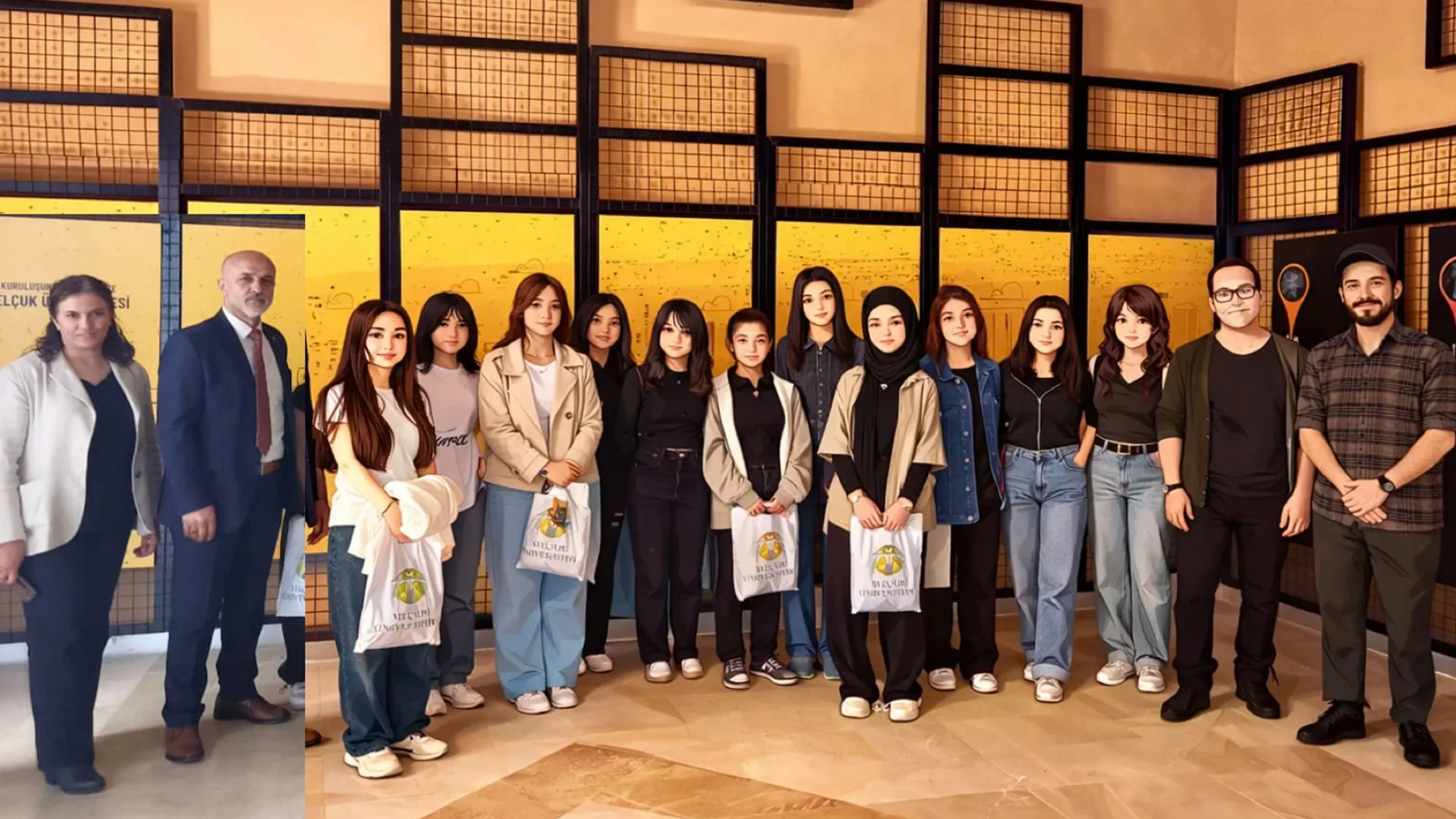 Selçuk Üniversitesi Sevgi Evlerinde kalan öğrencileri ağırladı