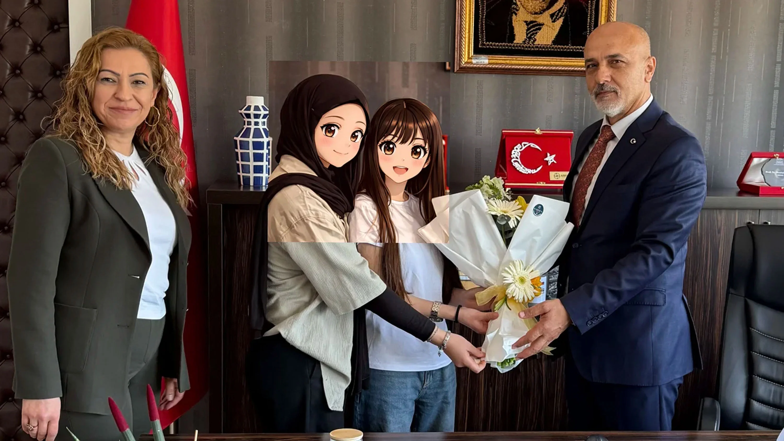 Selçuk Üniversitesi Sevgi Evlerinde kalan öğrencileri ağırladı