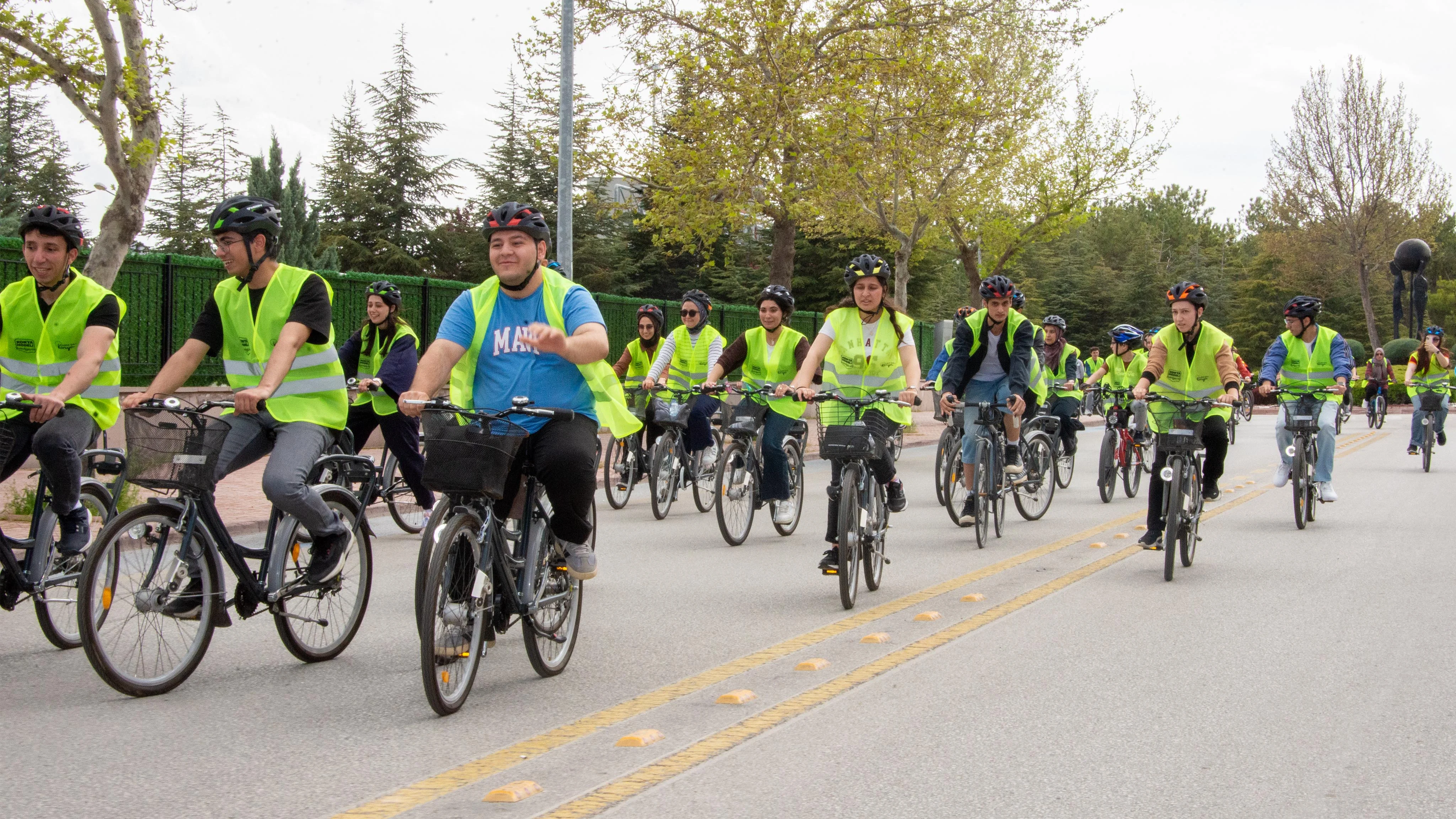 Selçuk Üniversitesinde pedallar sağlıklı yaşam için çevrildi