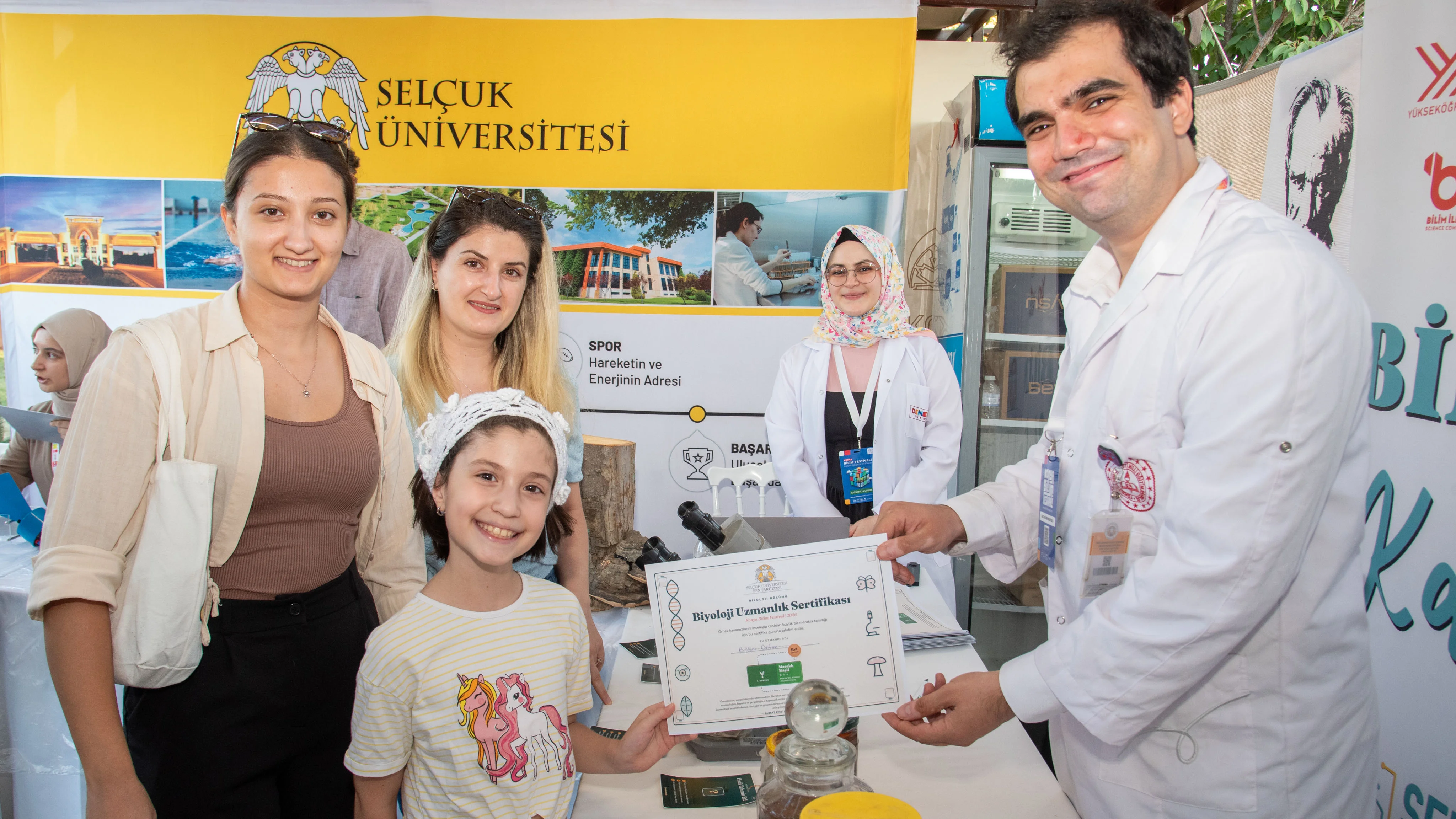 Konya Bilim Festivali’nde Selçuk Üniversitesi standına yoğun ilgi