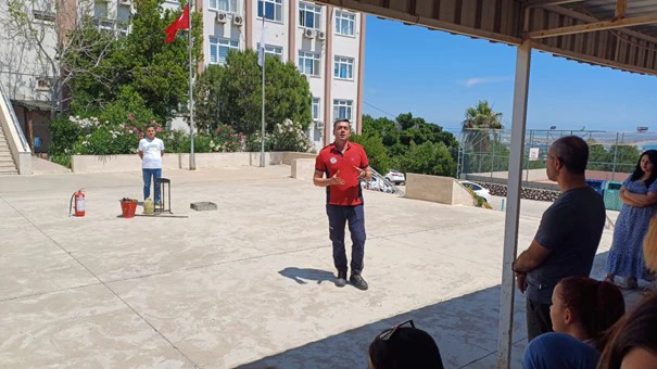 Tatbikat: "Yüksekokulumuzda Yangın Tatbikatı Yapıldı"